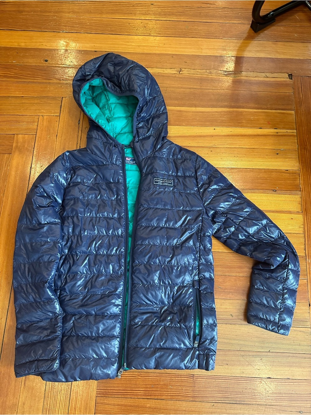 Vineyard Vines Boys Hooded Lightweight Puffer Jacket